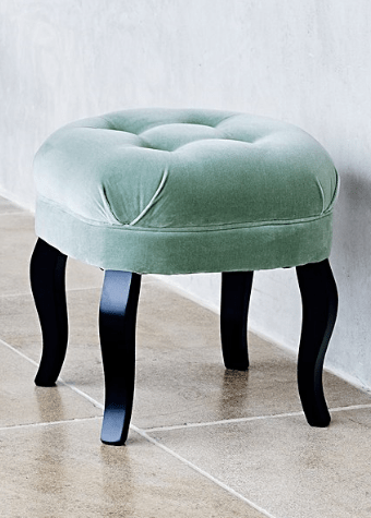 Oliver Bonas Velvet Button Stool